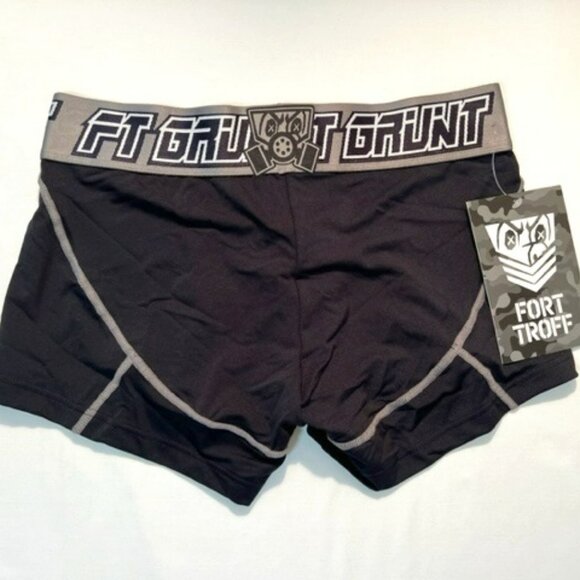 FORT TROFF Size XXL Grunt Corp Mesh Boxer Brief/Trunks - Black/Gray/White… - Picture 10 of 14